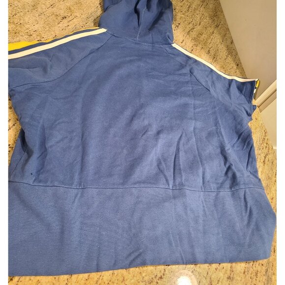 New! Vintage Enyce Womens Sz 1X Blue Gold Short Sleeve Full Zip Hoodie Y2K - Picture 11 of 12